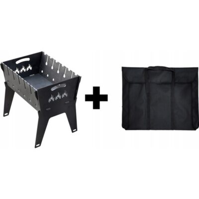 Мангал разборный 3 мм «Лист» на 6 шампуров с чехлом