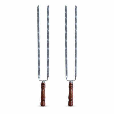 Szampur podwójny szpikulec do szaszłyków grill 3mm 2 szt v2