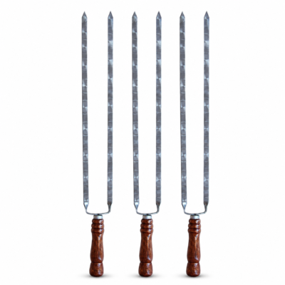 Szampur podwójny szpikulec do szaszłyków grill 3mm 3 szt v3